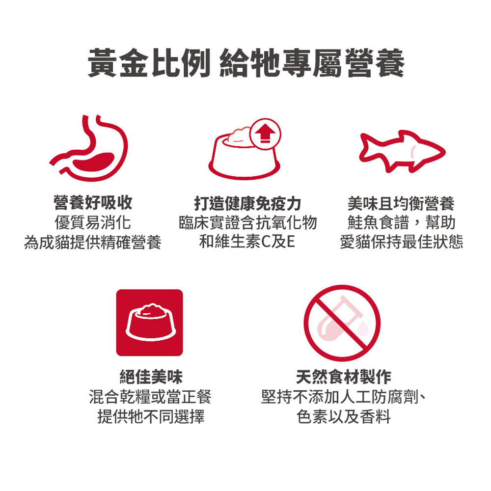 希爾思寵物食品 成貓 健康美饌 主食罐 鮭魚 [六入/盒]
