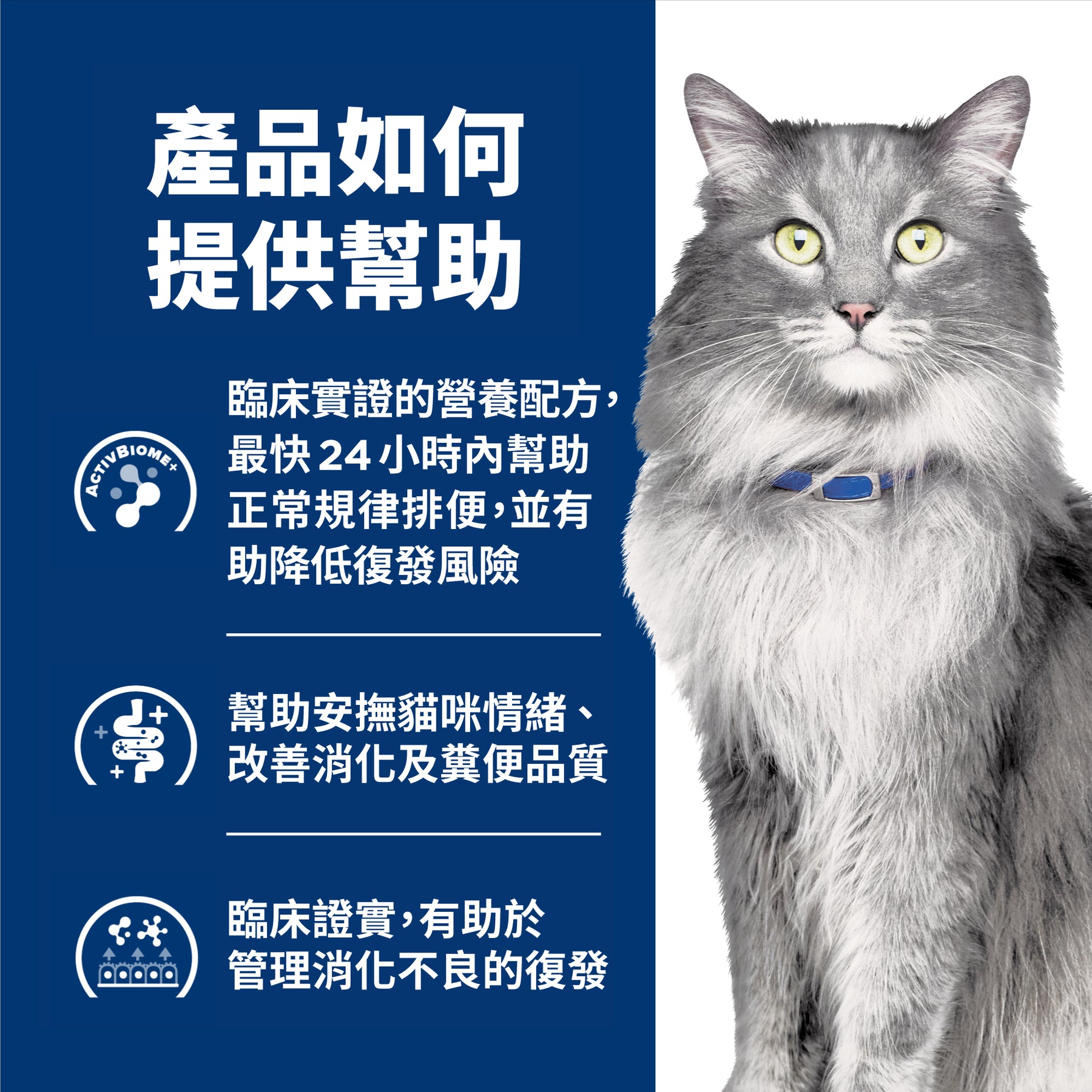 希爾思處方食品 貓用 GI Biome 健康腸菌叢 紓解緊迫