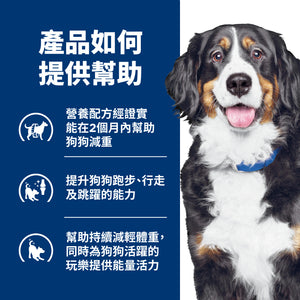希爾思處方食品 犬用 Metabolic體重管理+j/d